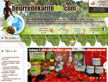 Tablet Screenshot of beurredekaritebio.com